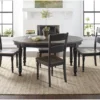 Pepper Creek Vintage 48" Black Round Dining Set For 4 -Furniture Store 284355 black wood counter height set signature 01 1