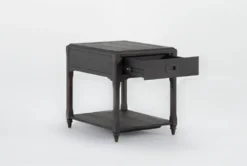 Jet End Table -Furniture Store 284377 brown wood end table detail 44