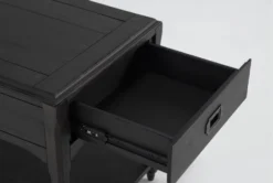 Jet End Table -Furniture Store 284377 brown wood end table detail 46