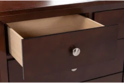 Eva Brown 9 Drawer Dresser/Mirror 10 Eva Brown 9 Drawer Dresser/Mirror -Furniture Store 284802 brown wood dresser and mirror set detail 44
