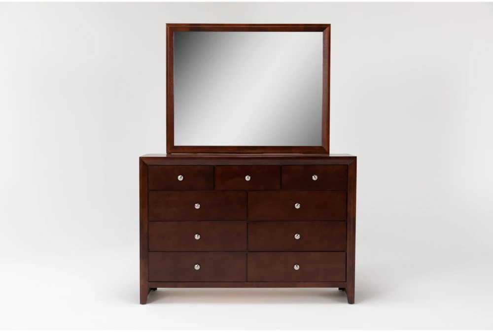 Eva Brown 9 Drawer Dresser/Mirror 3 Eva Brown 9 Drawer Dresser/Mirror