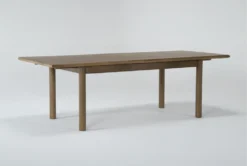 Felix 74-94" Extension Toasted Natural Oak Dining Table -Furniture Store 284957 natural wood dining set side 18