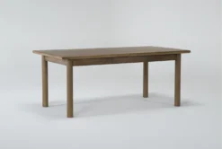 Felix 74-94" Extension Toasted Natural Oak Dining Table -Furniture Store 284957 natural wood dining set side 19