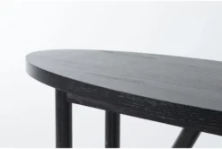 Mika Console Table -Furniture Store 285126 black veneer console table detail 44