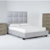 Boswell Queen Upholstered Storage 3 Piece Bedroom Set With Pierce Natural Chest Of Drawers + 3-Drawer Nightstand -Furniture Store 285394 grey fabric bedroom set signature 01