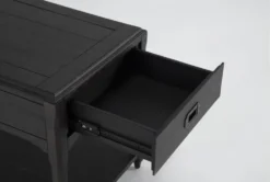 Jet 3 Piece Coffee Table Set -Furniture Store 285593 brown wood coffee and end table set detail 45