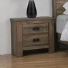 Westley 2 Drawer Nightstand Weathered Oak -Furniture Store 286057 brown mdf nightstand signature 01