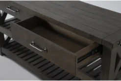 Jaxon Grey 4 Piece Coffee Table Set 9 Jaxon Grey 4 Piece Coffee Table Set -Furniture Store 286607 grey wood coffee and end table set detail 44