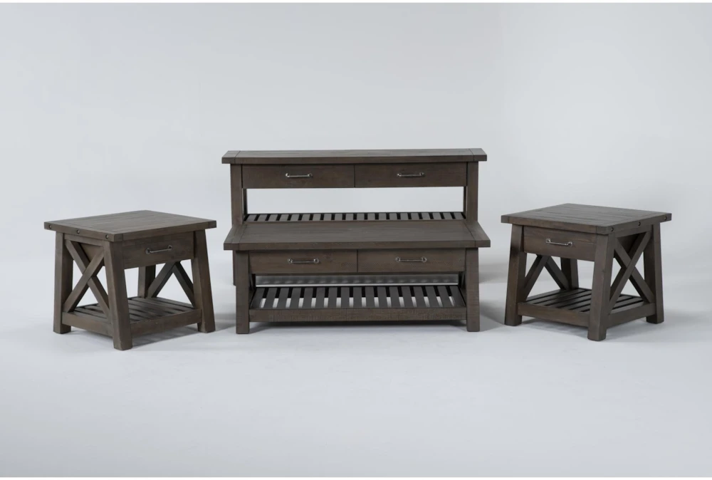 Jaxon Grey 4 Piece Coffee Table Set 3 Jaxon Grey 4 Piece Coffee Table Set