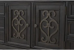 Remi Dresser/Mirror -Furniture Store 286651 brown wood dresser and mirror set detail 46