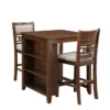Joni Cherry 37" Storage Counter Set For 2 1 Joni Cherry 37" Storage Counter Set For 2 -Furniture Store 286848 brown wood counter height set signature 01