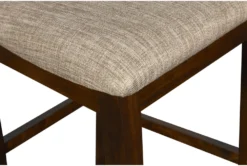 Joni Cherry Round 42" Counter Set For 4 -Furniture Store 286854 brown wood counter height set detail 45