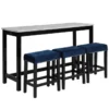Janie Blue 4 Piece Console Bar Set -Furniture Store 286858 blue veneer console bar signature 01
