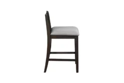 Kaine Cherry 36" Storage Counter Set For 2 -Furniture Store 286859 brown wood counter height set side 15