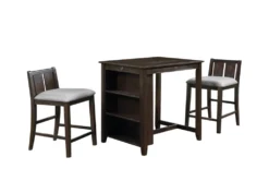 Kaine Cherry 36" Storage Counter Set For 2