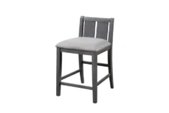 Kaine Gray 36" 3 Piece Storage Counter Set For 2 -Furniture Store 286860 grey wood counter height set side 16