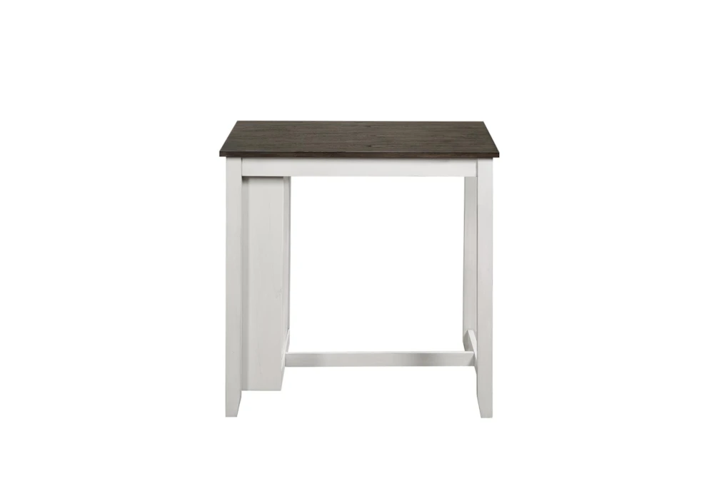 Kaine Two Tone White 36" Storage Counter Set For 2 7 Kaine Two Tone White 36" Storage Counter Set For 2 - Image 5