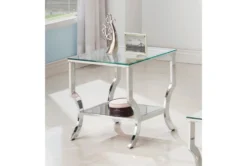 Jordanna End Table 8 Jordanna End Table -Furniture Store 287396 silver glass end table detail 452