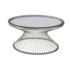 Genevieve Glass Round Coffee Table 2 Genevieve Glass Round Coffee Table -Furniture Store 287429 silver glass coffee table signature 01