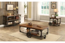 Wylder Storage Coffee Table With Wheels -Furniture Store 287432 brown wood coffee table room 852