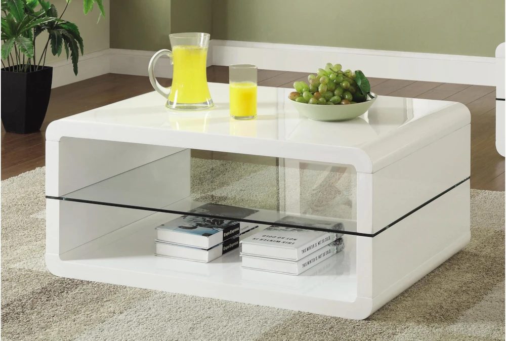 Callan Glass Coffee Table With Storage 4 Callan Glass Coffee Table With Storage - Image 2