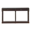 Santiago Console Table -Furniture Store 287456 brown veneer sofa table signature 02