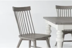 Edward 66" Dining With Bench & Urban Grey Chairs Set For 6 -Furniture Store 287738 grey wood dining set detail 44