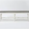 Edward 60" Two Tone Dining Bench -Furniture Store 287744 grey wood dining set signature 01