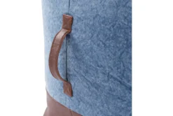 18"X18" Denim + Faux Leather Floor Pouf 10 18"X18" Denim + Faux Leather Floor Pouf -Furniture Store 288572 blue fabric pouf detail 45