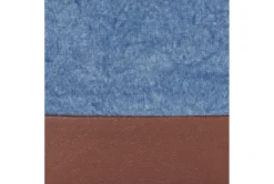 18"X18" Denim + Faux Leather Floor Pouf 12 18"X18" Denim + Faux Leather Floor Pouf -Furniture Store 288572 blue fabric pouf detail 47