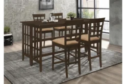 Shawna 70" Counter Table -Furniture Store 288736 brown wood dining table room 85