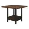 Jarvis Round Drop Leaf 60" Counter Table -Furniture Store 288808 brown wood counter height table signature 01