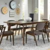 Lantry 78" Rectangular Dining Set For 6 -Furniture Store 289632 brown wood dining set signature 01