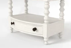 Sophia II California King Upholstered Storage 3 Piece Bedroom Set With 2 Kincaid Open Nightstands -Furniture Store 291965 beige fabric bedroom set detail 47