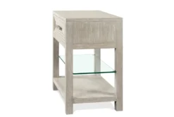 Lucia 29" 1 Drawer Nightstand 9 Lucia 29" 1 Drawer Nightstand -Furniture Store 292234 grey wood nightstand side 14