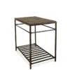 Deacon Rectangular Chairside Table -Furniture Store 292254 brown metal end table signature 01