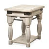 Brinley Chairside Table -Furniture Store 292634 white wood end table signature 01