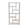 30X64 Brown Wood Shelving Unit -Furniture Store 293159 brown multi media bookcase signature 02