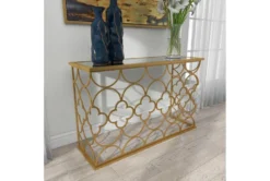 49X31 Gold Iron Console Table -Furniture Store 293356 gold metal sofa table room 88