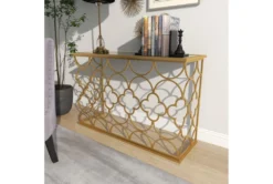 49X31 Gold Iron Console Table -Furniture Store 293356 gold metal sofa table room 89