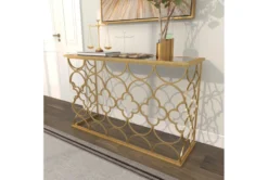 49X31 Gold Iron Console Table -Furniture Store 293356 gold metal sofa table room 90