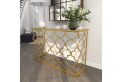 49X31 Gold Iron Console Table -Furniture Store 293356 gold metal sofa table room 91