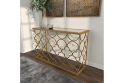 49X31 Gold Iron Console Table -Furniture Store 293356 gold metal sofa table room 92