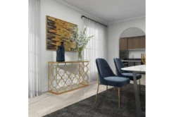 49X31 Gold Iron Console Table -Furniture Store 293356 gold metal sofa table room 93