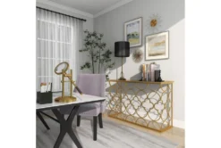 49X31 Gold Iron Console Table -Furniture Store 293356 gold metal sofa table room 94