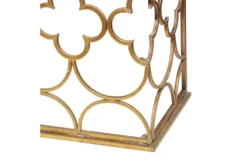 49X31 Gold Iron Console Table -Furniture Store 293356 gold multi media sofa table detail 45