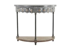 36X32 Grey Iron Console Table 19 36X32 Grey Iron Console Table -Furniture Store 293392 grey metal sofa table material 76