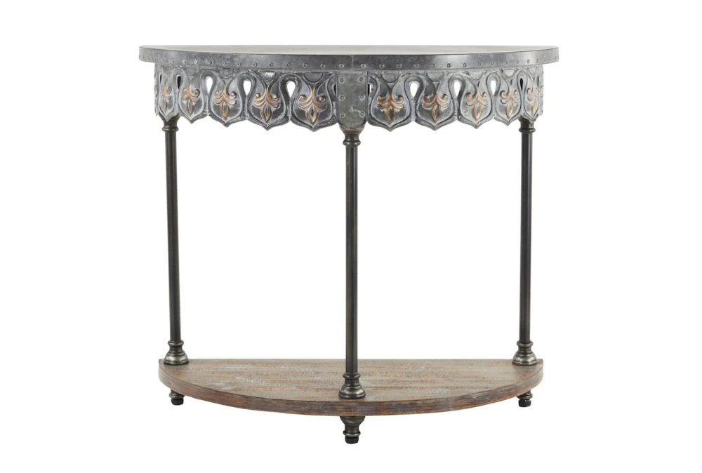 36X32 Grey Iron Console Table 11 36X32 Grey Iron Console Table - Image 9