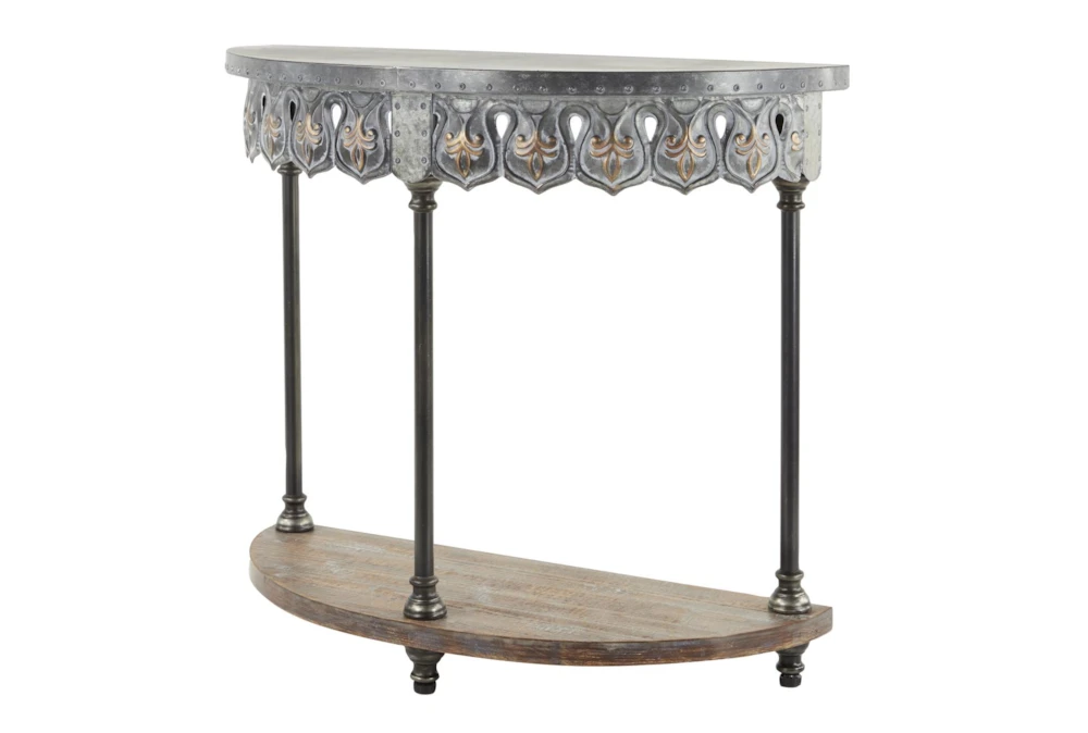36X32 Grey Iron Console Table 4 36X32 Grey Iron Console Table - Image 2