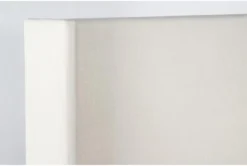 Halle Queen Upholstered Shelter Bed -Furniture Store 293448 beige fabric bed detail 44